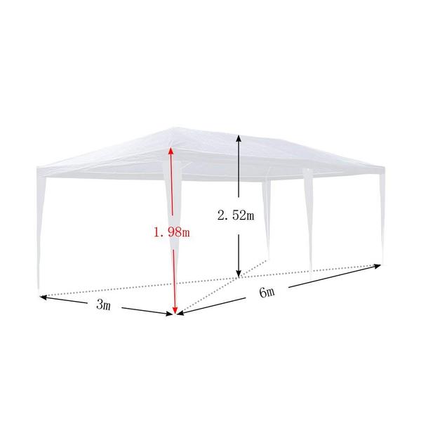 zelt aufbauanleitung 3x6 Online Shop Hengda 3x6M Weiß Wasserdicht Pavillons – Hengda Online Shop