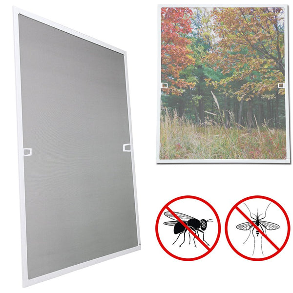 BURI Insektenschutz Fenster Alurahmen Schutz Insekten Fenster Fieberglas  Mückenschutz