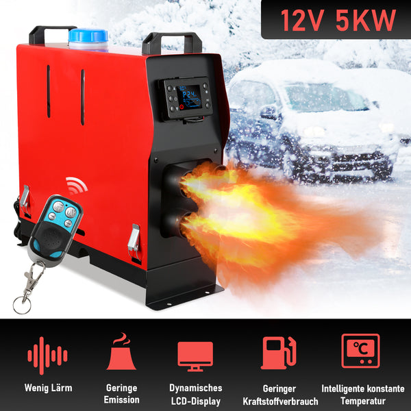 5KW 12V Diesel-Standheizung Luftheizung Air Heater PKW &amp;amp; LKW +  +Schalldämpfer – SHPMXRDE