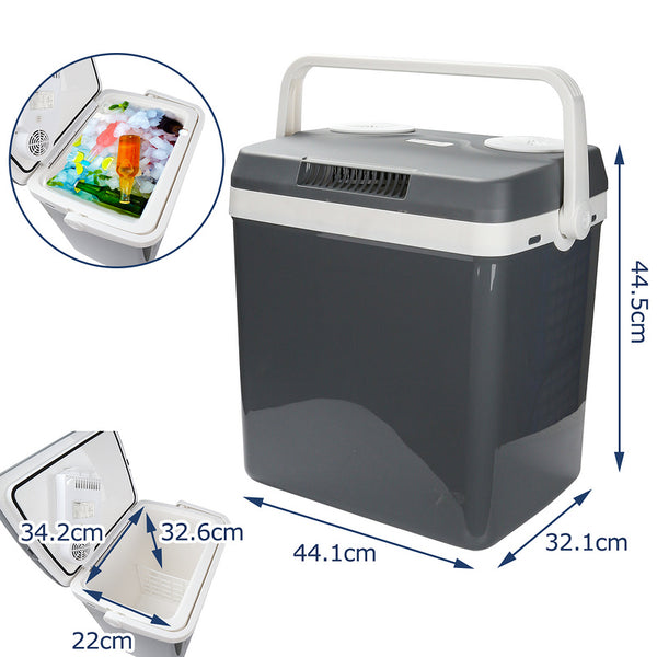 Hengda Kühlbox 12V DC Mini-Kühlschrank Thermobox für Auto Kühltasche 24-40L