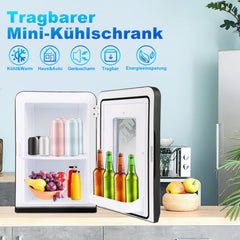 Hengda 2in1 Mini Kühlschrank Kühlbox 15L, Tragbarer Kühl- und Heizkühlschrank mit 220V AC/12V DC für den Auto- und Heimgebrauch [Energieklasse F]