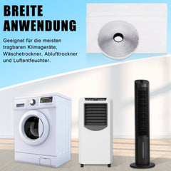 Hengda Fensterabdichtung Klimaanlagen Klimagerät Hot Air Stop Abluftschlauch 4M Tragbar