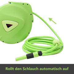 Hengda Schlauchaufroller Automatik Trommel Wasserschlauch Druckluftschlauch 10/20/30m Druckluftschlauch Aufroller Schlauchtrommel Wasser