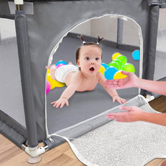 Hengda Laufgitter Krabbelgitter Absperrgitter Laufstall Absperrgitter Spielstall Baby