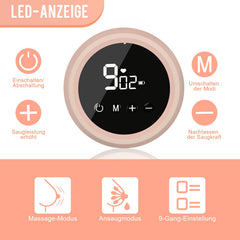 Hengda Elektrische doppelt milchpumpe, Stillpumpe mit 2 Modi, ultra-leise wiederaufladbare Milchpumpe