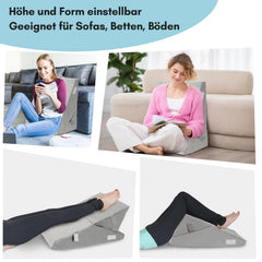 Hengda Lesekissen Keilkissen Dreieck Rückenkissen Multifunktional Nackenrolle für Bett Sofa Büro