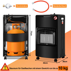 Hengda 4200W Gasheizofen, Faltbar Gasheizer, Gasheizung