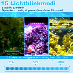 Hengda LED Aquarium Beleuchtung18cm-112cm Aquarium Lampe RGB Aquariumleuchte