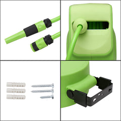 Hengda Schlauchaufroller Automatik Trommel Wasserschlauch Druckluftschlauch 10/20/30m Druckluftschlauch Aufroller Schlauchtrommel Wasser