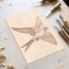 Hengda Sperrholzplatte, Sperrholz, A3/A4, 3mm, Linde holzplatte, für Modellbau, Laserschnit