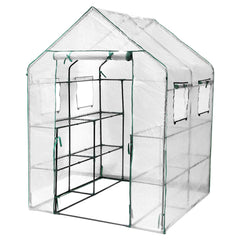 Hengda Foliengewächshaus Gewächshaus Begehbares Gartenhäuschen Tomatenhaus