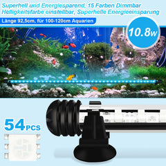 Hengda LED Aquarium Beleuchtung18cm-112cm Aquarium Lampe RGB Aquariumleuchte