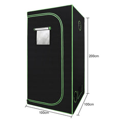 Hengda Grow Zelt, Growschrank für Homegrow, Indoor Anbauzelt, Lichtdicht und Wasserdicht Pflanzzelt, Zuchtzelt