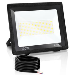 Hengda LED Strahler Außen Dimmbar, LED Fluter 3000K/4000K/6500K, IP66 Wasserdicht Scheinwerfer (kein Stecker)