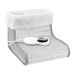 Hengda Fußwärmer, Waschbarem, mit 10 Temperaturstufen, 45/90/120 Minuten Timer, Elektrische Fußheizung geeignet bis Schuhgröße 46