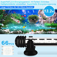 Hengda LED Aquarium Beleuchtung18cm-112cm Aquarium Lampe RGB Aquariumleuchte