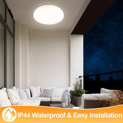 Hengda 18W LED Deckenleuchte mit Bewegungsmelder, Deckenlampe mit Fernbedienung Neutral weiß, IP44 Wasserdicht