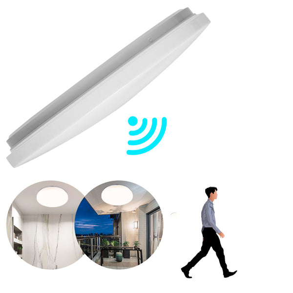 Hengda 18W LED Deckenleuchte mit Bewegungsmelder, Deckenlampe mit Fernbedienung Neutral weiß, IP44 Wasserdicht