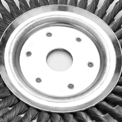 Hengda Unkrautbürste 25,4x200mm Aufnahme 8 Zoll Moos Geknotete Freischneider Silber