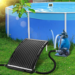 Hengda Poolheizung Solar Solarheizung Pool 110 x 65 x 15 cm Sonnenkollektor Pool Anschluss Ø 38 mm Pool Heizungen Solar für Warmwasser Schwimmbad Gartendusche Pool