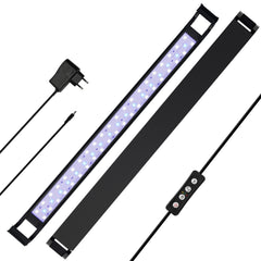 Hengda LED Aquarium Beleuchtung, 16W/20W/25W, Aquariumbeleuchtung Weiß Blau, Aquarium Lampe mit Verstellbarer Halterung, für 90cm-120cm Süßwasser-Aquarien