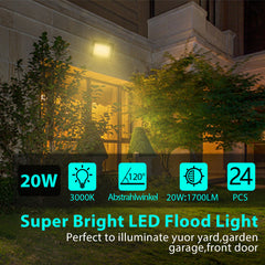 Hengda LED Strahler Außen, LED Fluter 10W-100W, LED Scheinwerfer Kaltweiß/Warmweiß, Aussenstrahler IP66 Wasserdicht (Kein Stecker)