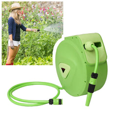 Hengda Schlauchaufroller Automatik Trommel Wasserschlauch Druckluftschlauch 10/20/30m Druckluftschlauch Aufroller Schlauchtrommel Wasser
