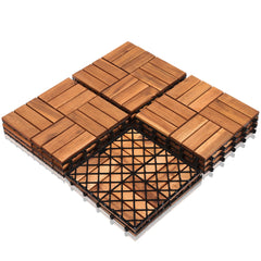 Hengda DIY-Holzböden für den Garten Terrassendielen Balkon dekorative Bodenbeläge