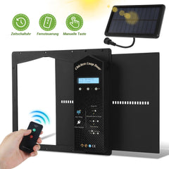 Hengda Automatische Hühnerklappe Solar, Einklemmschutz, IP65 Wasserdicht, Automatische Hühnertür