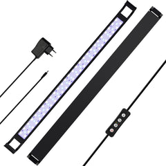 Hengda LED Aquarium Beleuchtung, 16W/20W/25W, Aquariumbeleuchtung Weiß Blau, Aquarium Lampe mit Verstellbarer Halterung, für 90cm-120cm Süßwasser-Aquarien