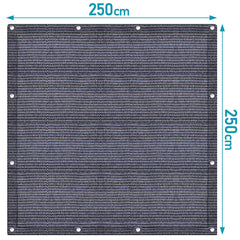 Hengda Vorzeltteppich Outdoor Camping Teppich Zeltteppich HDPE Zeltunterlage Campingteppich Campingmatte Grau Blau