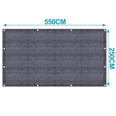 Hengda Vorzeltteppich Outdoor Camping Teppich Zeltteppich HDPE Zeltunterlage Campingteppich Campingmatte Grau Blau