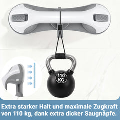 Hengda 2PC Badewannengriff MAX 110 KG, 28CM Haltegriff Dusche mit Saugnapf, Abnehmbare Duschgriff, ohne Bohren
