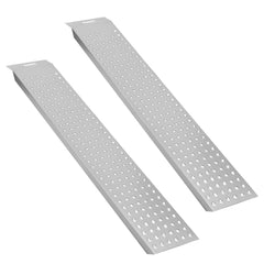 Hengda 2 Stück Auffahrrampe 135cm, Laderampe Verladerampe verzinkter Stahl, Anhängerrampe max. 400kg, rutschfeste Verladeschiene, Motorradrampe