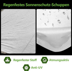 Hengda Hühnerstall Hühnerhaus Saustierkäfig 3x4x2m Geflügelstall Außengehege Freilaufgehege Verzinkter Stahl Hühnerhaus