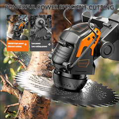 Hengda Gartenstrimmer Kabelloser Teleskop-24-V-Grasschneider Elektrischer 3-in-1-Rasenkantenschneider Freischneider 90°-Kopf schwenkbar für Gartenräumung von Unkraut Blumenbäumen,grün