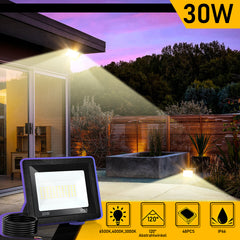 Hengda LED Strahler Außen Dimmbar, LED Fluter 3000K/4000K/6500K, IP66 Wasserdicht Scheinwerfer (kein Stecker)