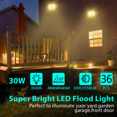 Hengda LED Strahler Außen, LED Fluter 10W-100W, LED Scheinwerfer Kaltweiß/Warmweiß, Aussenstrahler IP66 Wasserdicht (Kein Stecker)