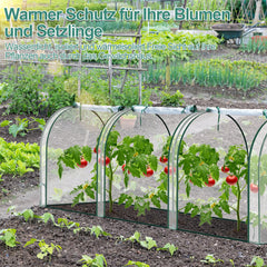 Hengda Foliengewächshaus Frühbeet Transparent PVC, Gemüse Tomatenhaus Gewächhäuser mit Reißverschluss 270 × 90 × 90cm
