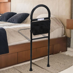 Hengda Aufstehhilfe Bett, Aufstehhilfe Bett Senioren, mit Sensorlich, Aufstehhilfen mit Lagerung Tasche, Aufstehhilfe Höhenverstellbarer, Haltegriffe für Senioren