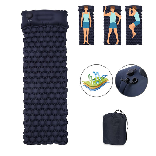 Aufblasbare Matratze mit Fußantrieb für Camping Schlafsäcke