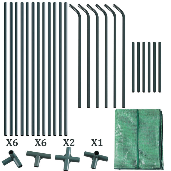 Hengda Gewächshaus Klein, UV-beständige PE-Plane Foliengewächshaus, Tomatenhaus 180*90*90CM