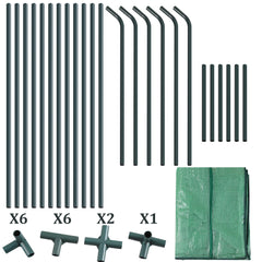 Hengda Gewächshaus Klein, UV-beständige PE-Plane Foliengewächshaus, Tomatenhaus 180*90*90CM