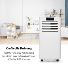 Hengda 9000 BTU mit Wifi Mobile Klimaanlage Klimagerät Entfeuchter Abluftschlauch