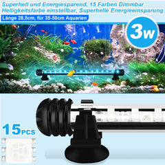 Hengda LED Aquarium Beleuchtung18cm-112cm Aquarium Lampe RGB Aquariumleuchte