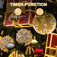 hengda LED Lichterschlauch Aussen mit Fernbedienung und Timer