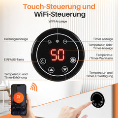 Hengda Infrarotheizung, Wandheizung Elektroheizung, Touch Heizpaneel 400W/600W