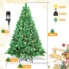 hengda Weihnachtsbaum Künstlicher mit Beleuchtung