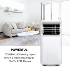 Hengda 7000 BTU mit Wifi Klimagerät Mobile Klimaanlage Lokales Klima Luftkühler Kühlen