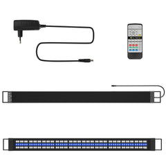 Hengda LED Aquarium Beleuchtung, 24/7 Modus, wasserdicht, 55-150cm, Aufsetzleuchte Vollspektrum Licht